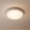 Biały okrągły panel LED natynkowy o mocy 6W i neutralnej barwie światła