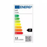 okrągły biały panel LED natynkowy o średnicy około 160 mm i grubości 28 mm