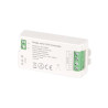 biały sterownik LED Mono RF 12-24V 12A z zielonymi złączami śrubowymi