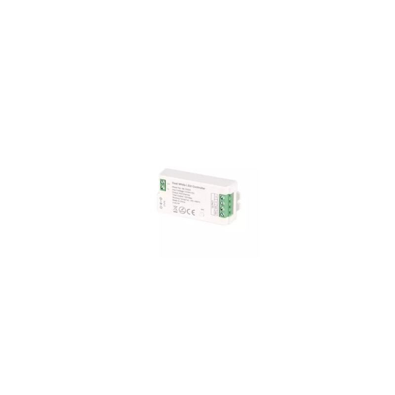kompaktowy biały sterownik LED CCT RF 12/24V 12A do taśm LED