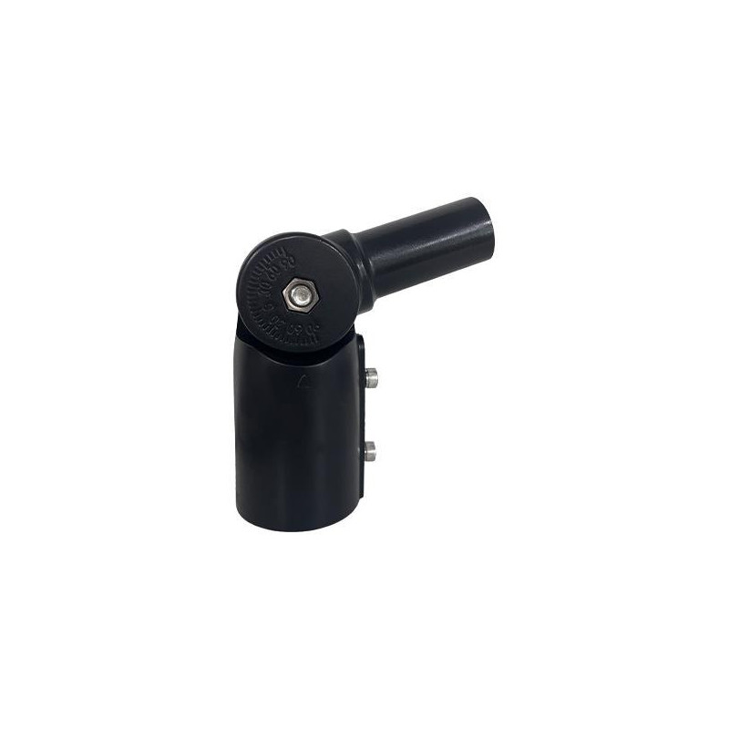 Czarny adapter do słupa oświetleniowego 60 mm na 40 mm model 9233