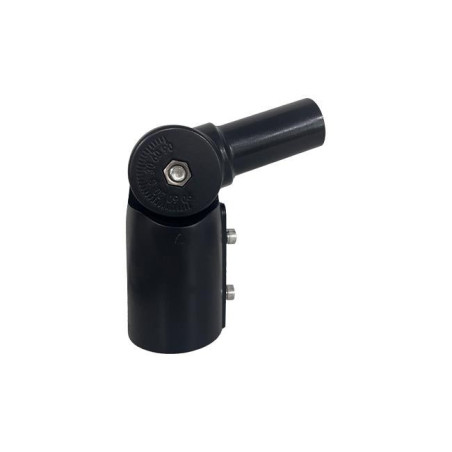 Czarny adapter do słupa oświetleniowego 60 mm na 40 mm model 9233