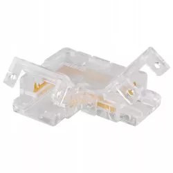przezroczysta złączka kątowa do taśmy LED COB 8 mm model 9634