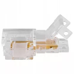 przezroczysta złączka kątowa do taśmy LED COB 8 mm model 9634