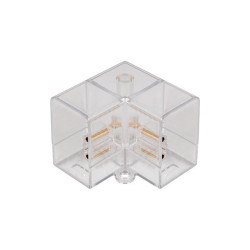 Przezroczysty łącznik typu L do lamp LED Hexagon pod kątem 90 stopni