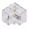 Przezroczysty łącznik typu L do lamp LED Hexagon pod kątem 90 stopni