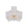 Przezroczysty łącznik do lamp LED Hexagon w kształcie litery Y model 5107