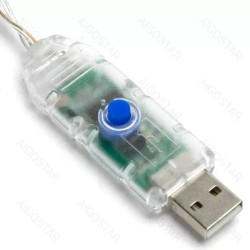 Taśma LED 3m RGBIC z kablem USB i pilotem do sterowania