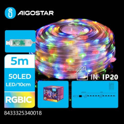 Taśma LED 3m RGBIC z kablem USB i pilotem do sterowania