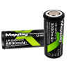 Czarne ogniwo litowo-jonowe 26650 5000mAh 3,7V z oznaczeniami Maxday
