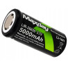 Czarne ogniwo litowo-jonowe 26650 5000mAh 3,7V z oznaczeniami Maxday