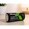 Czarne ogniwo litowo-jonowe 26650 5000mAh 3,7V z oznaczeniami Maxday