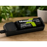 Czarne ogniwo litowo-jonowe 26650 5000mAh 3,7V z oznaczeniami Maxday