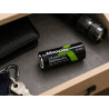 Czarne ogniwo litowo-jonowe 26650 5000mAh 3,7V z oznaczeniami Maxday