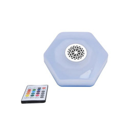 Kolorowa żarówka LED RGBW z wbudowanym głośnikiem Bluetooth i pilotem