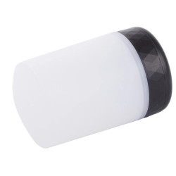 Biała lampka nocna LED USB z kablem, pokazująca 8 kolorów światła