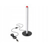 czarna lampka stojąca LED 50 cm z podstawą i kablem USB, trzy różne barwy światła