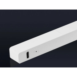 biała listwa LED o długości 23 cm z portem USB i stojakiem