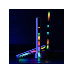 biała listwa LED o długości 23 cm z portem USB i stojakiem