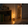 Lampka nocna LED jasny brązowa z czujnikiem ruchu i przezroczystą częścią z bąbelkami