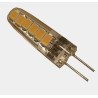 Żarówka LED G4 3W 12V z widocznymi diodami SMD i przezroczystą obudową