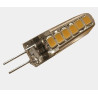 Żarówka LED G4 3W 12V z widocznymi diodami SMD i przezroczystą obudową