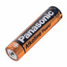 Bateria Panasonic Alkaline Power AAA w kolorze czarno-pomarańczowym oraz opakowanie z 4 sztukami baterii