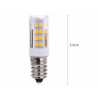 Miniaturowa żarówka LED E14 z diodami SMD w przezroczystej obudowie