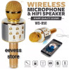 Bezprzewodowy mikrofon karaoke Bluetooth 5.0 w kolorze złotym, różowym i czarnym