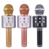 Bezprzewodowy mikrofon karaoke Bluetooth 5.0 w kolorze złotym, różowym i czarnym