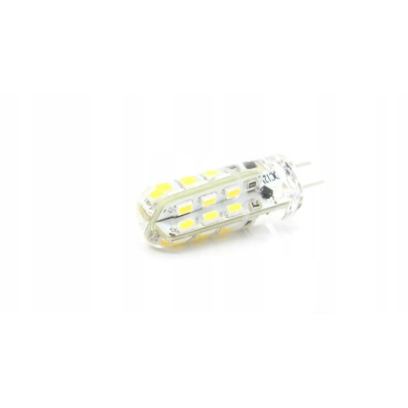 Mała żarówka LED z 24 diodami SMD i dwupinowym gwintem GU-4