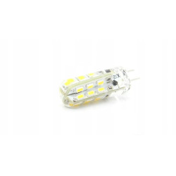 Mała żarówka LED z 24 diodami SMD i dwupinowym gwintem GU-4
