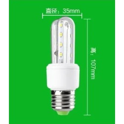 biała żarówka LED Corn z gwintem E14 i widocznymi diodami LED