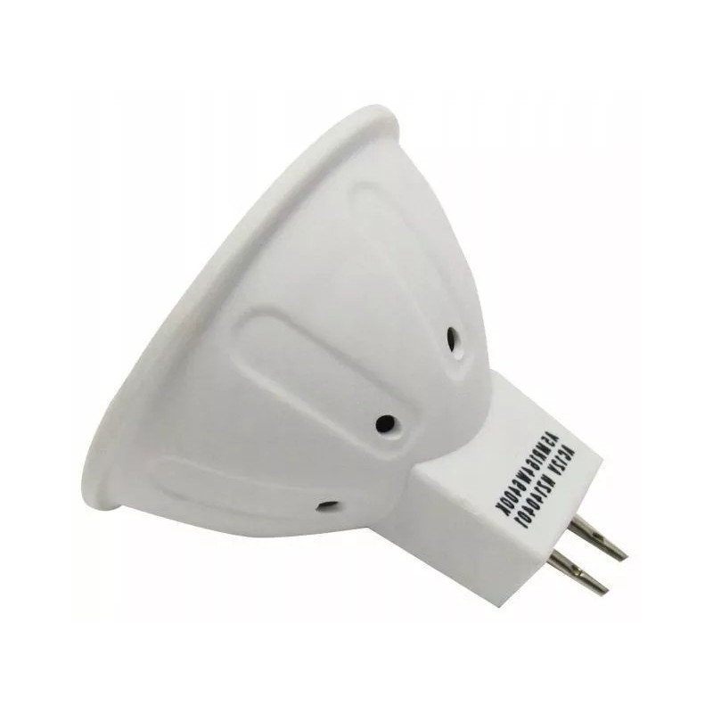 Biała żarówka LED MR16 6W z dwoma bolcami do oprawy 12V