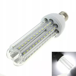 Żarówka LED typu Corn z gwintem E27, moc 16W, ciepłe światło, konstrukcja z widocznymi diodami
