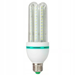 Żarówka LED typu Corn z gwintem E27, moc 16W, ciepłe światło, konstrukcja z widocznymi diodami