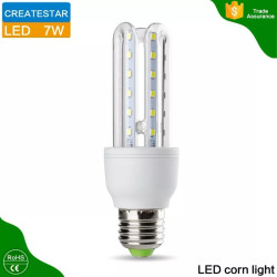 Żarówka LED Corn 7W z gwintem E27, przezroczysta obudowa z widocznymi diodami