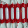 Czerwony moduł LED z 6 diodami SMD5050 i przewodami do podłączenia