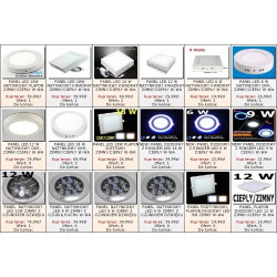 Okrągły biały natynkowy panel LED Tech-Led 6 W