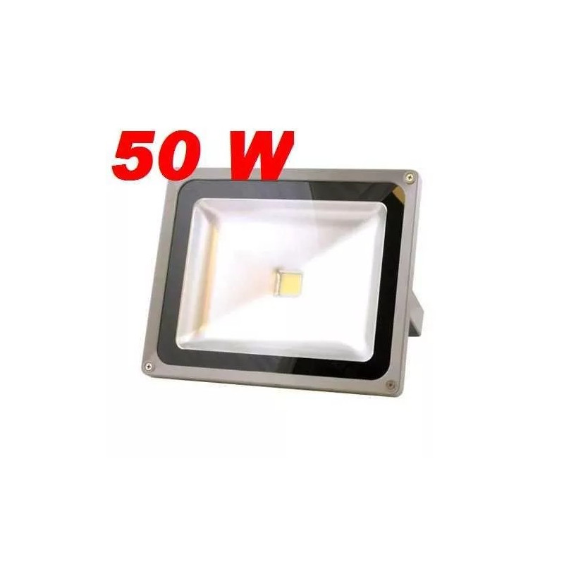 Halogen LED 50W w obudowie aluminiowej z regulowanym uchwytem, barwa ciepła