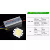 Moduł LED chip COB z dołączonym zasilaczem LED w metalowej obudowie