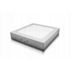 Kwadratowy biały natynkowy panel LED 24 W z zasilaczem