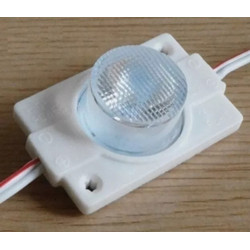 Moduł LED 5050 1,5W z białą plastikową obudową i przewodami do podłączenia