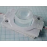 Moduł LED 5050 1,5W z białą plastikową obudową i przewodami do podłączenia