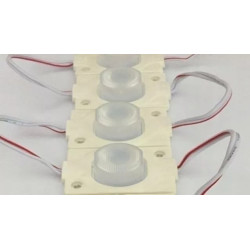 Moduł LED 5050 1,5W z białą plastikową obudową i przewodami do podłączenia