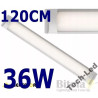 Plafon LED natynkowy biały, długość 120 cm, moc 36 W, zimna barwa światła