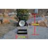 Akumulatorowy halogen LED 30W w czarno-żółtej obudowie z regulacją zoom