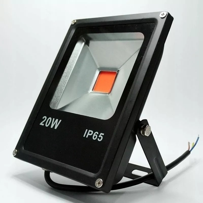 Czarny halogen LED 20W do upraw roślin z pomarańczową diodą COB