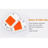 Czarny halogen LED 20W do upraw roślin z pomarańczową diodą COB