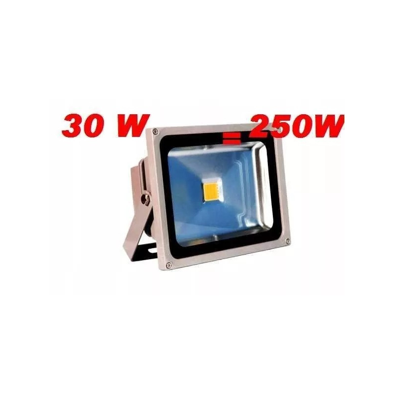 Halogen LED o mocy 30W z aluminiową obudową i uchwytem montażowym